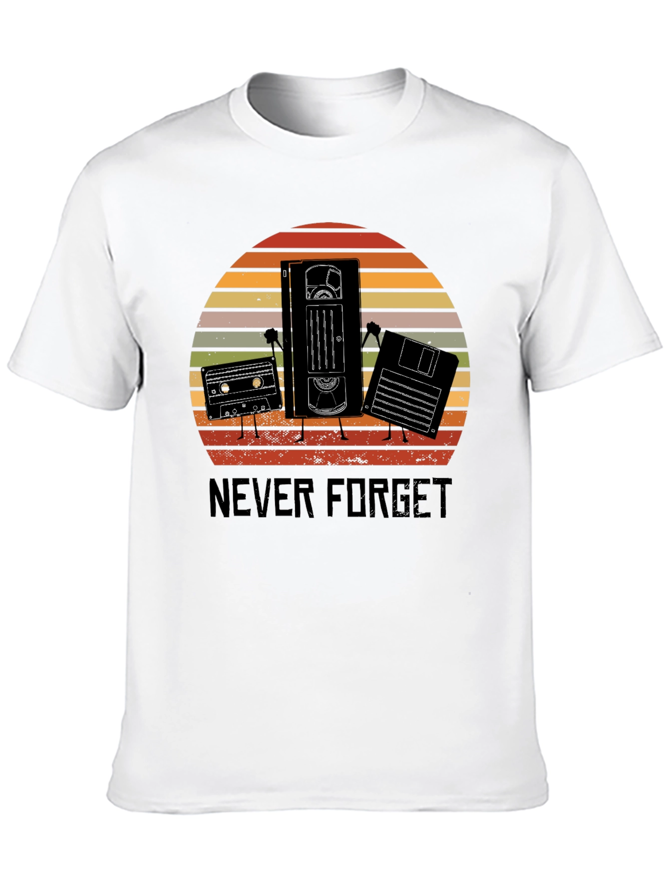 Never Forget Retro Tech T-Shirt