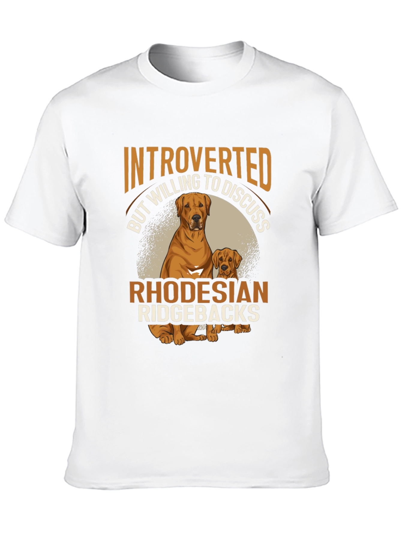 Introverted Ridgeback Lover T-Shirt – Funny Dog Lover Tee
