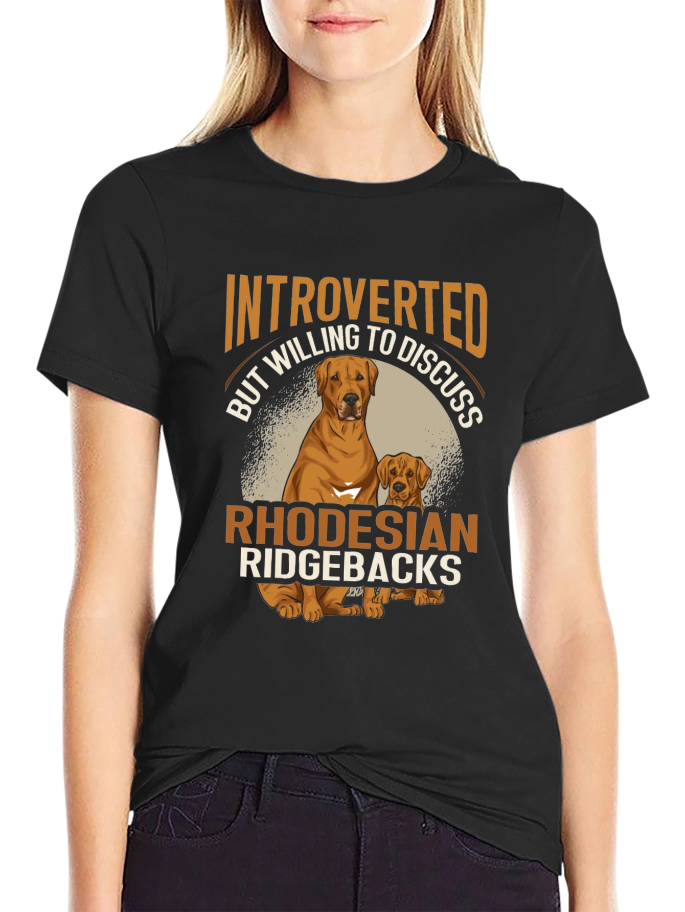 Introverted Ridgeback Lover T-Shirt – Funny Dog Lover Tee