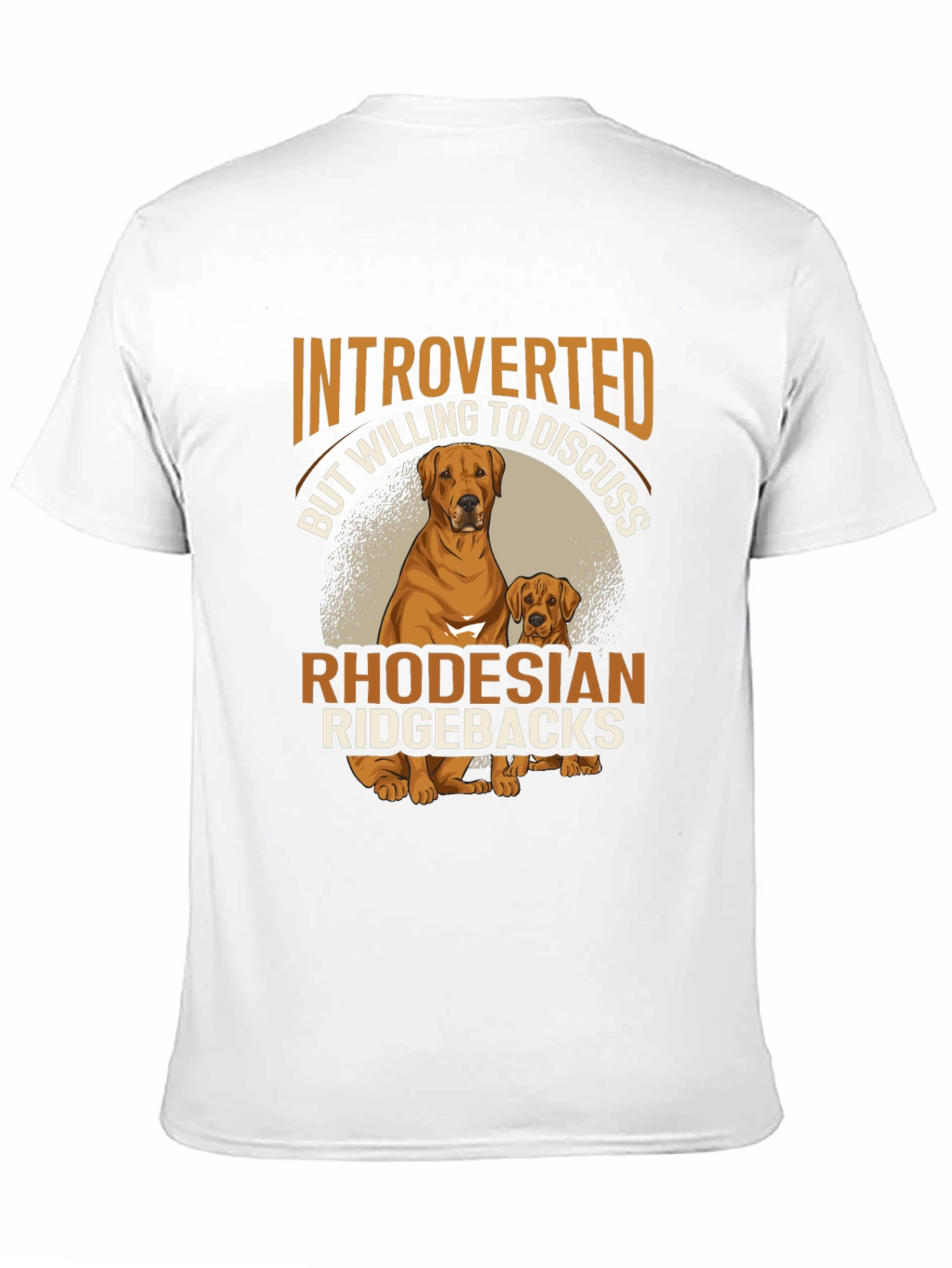 Introverted Ridgeback Lover T-Shirt – Funny Dog Lover Tee