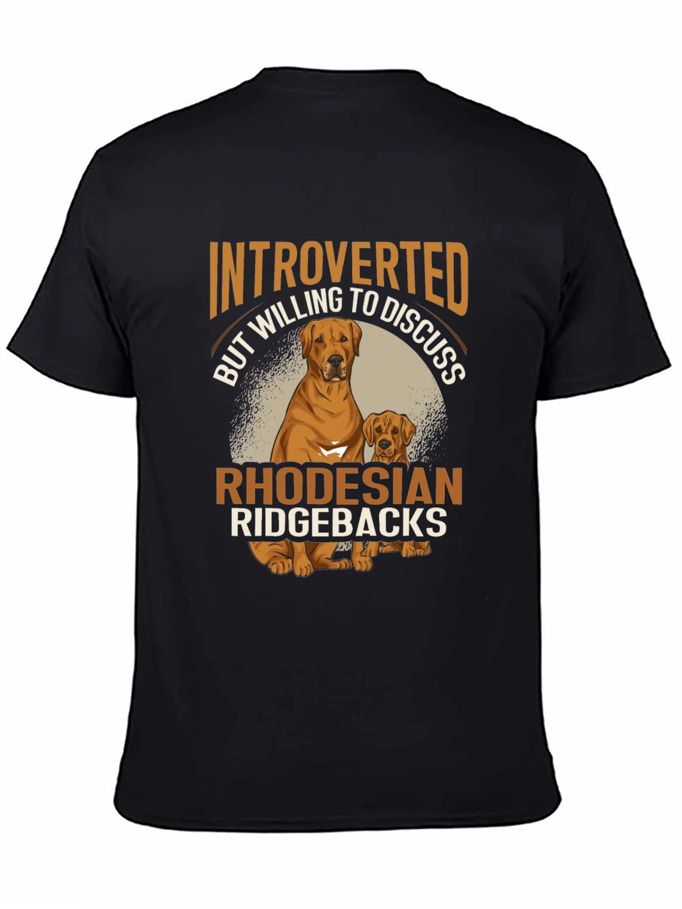 Introverted Ridgeback Lover T-Shirt – Funny Dog Lover Tee