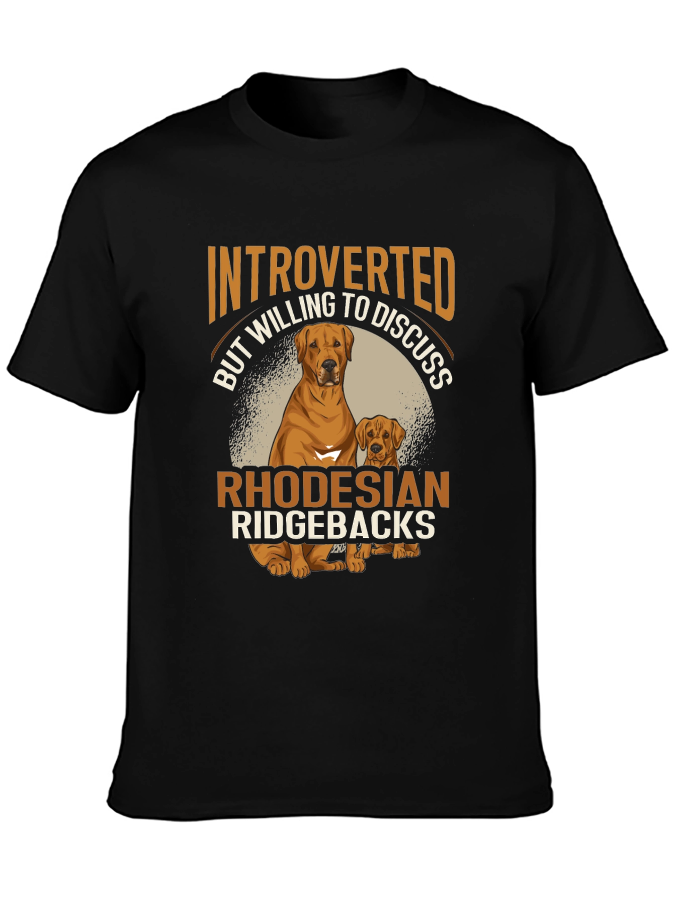 Introverted Ridgeback Lover T-Shirt – Funny Dog Lover Tee