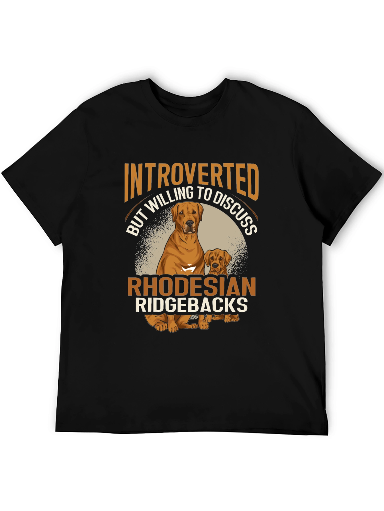 Introverted Ridgeback Lover T-Shirt – Funny Dog Lover Tee