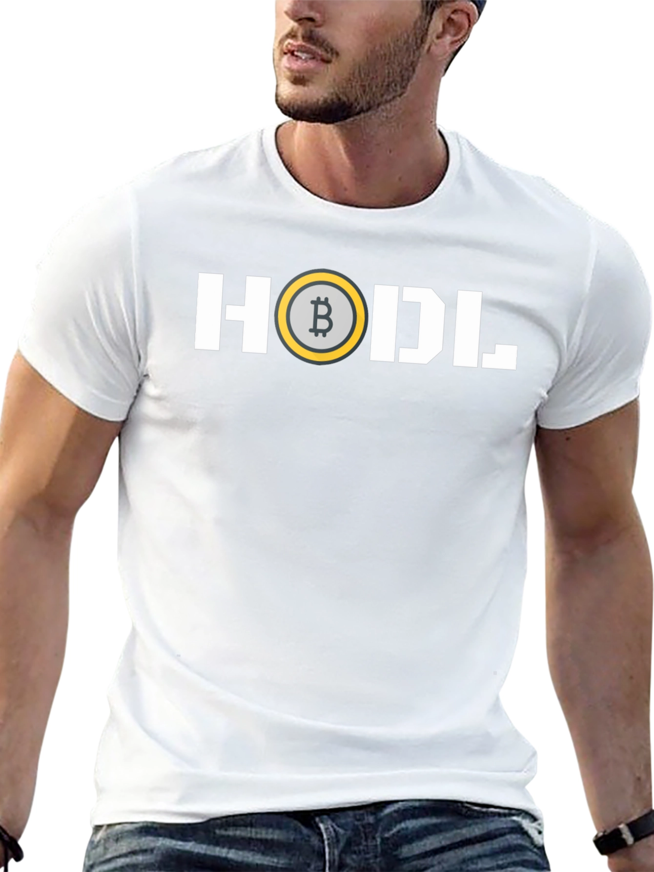 HODL Bitcoin Crypto T-Shirt - Black Cotton Tee