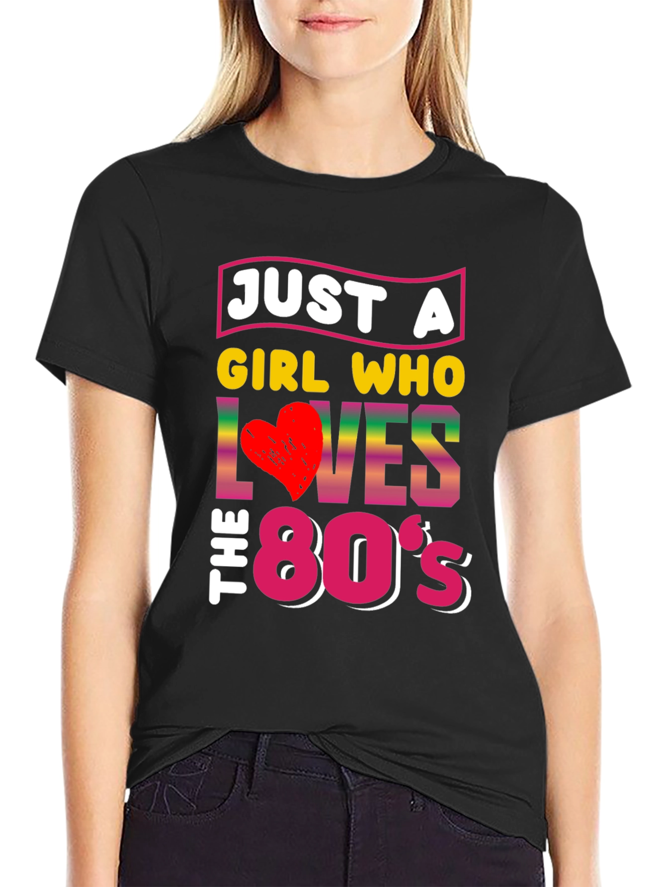 Just a Girl Who Loves the 80s T-Shirt