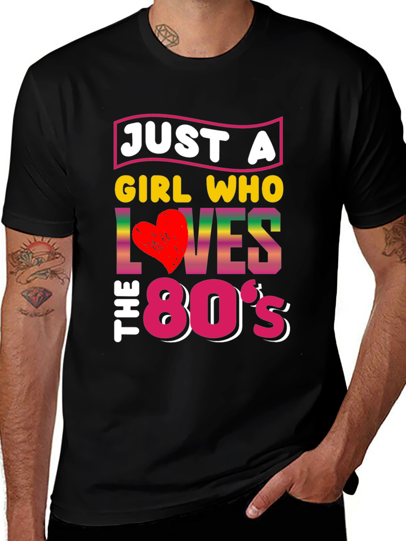 Just a Girl Who Loves the 80s T-Shirt