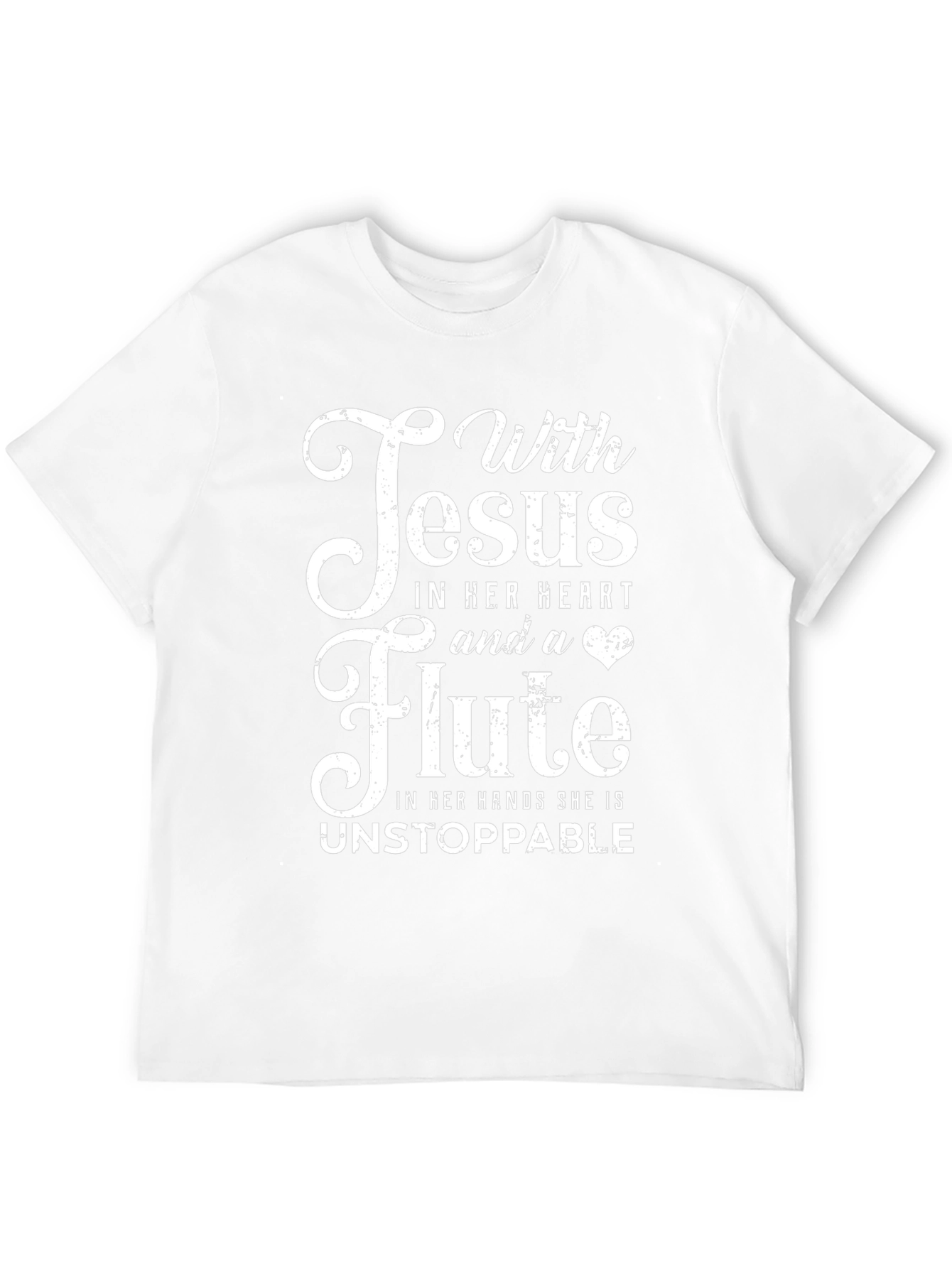 Jesus and Flute T-Shirt - Christian Musician Tee