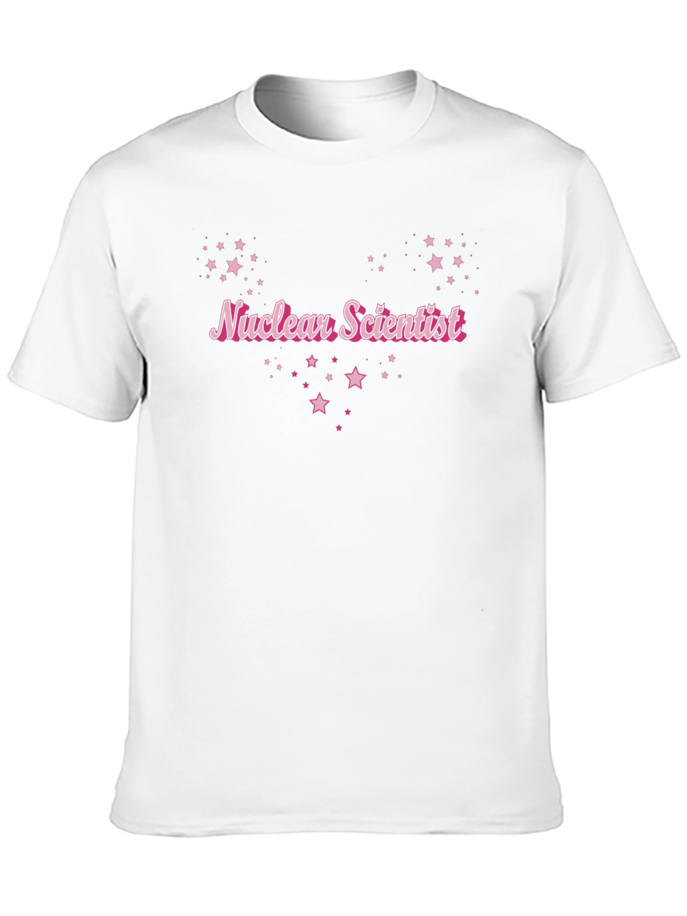 Nuclear Scientist Starry Graphic Black T-Shirt