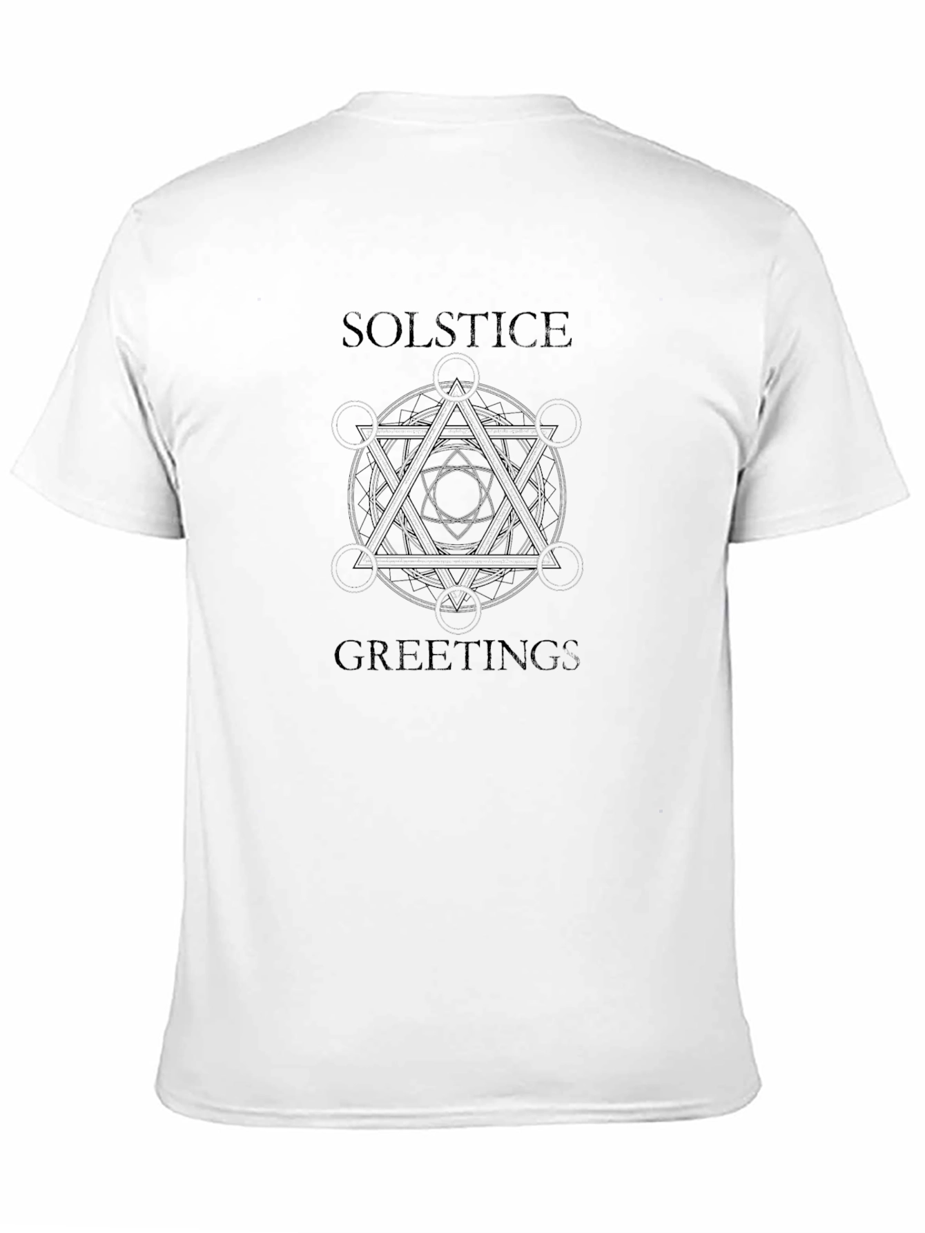 Solstice Greetings Graphic Tee - Black
