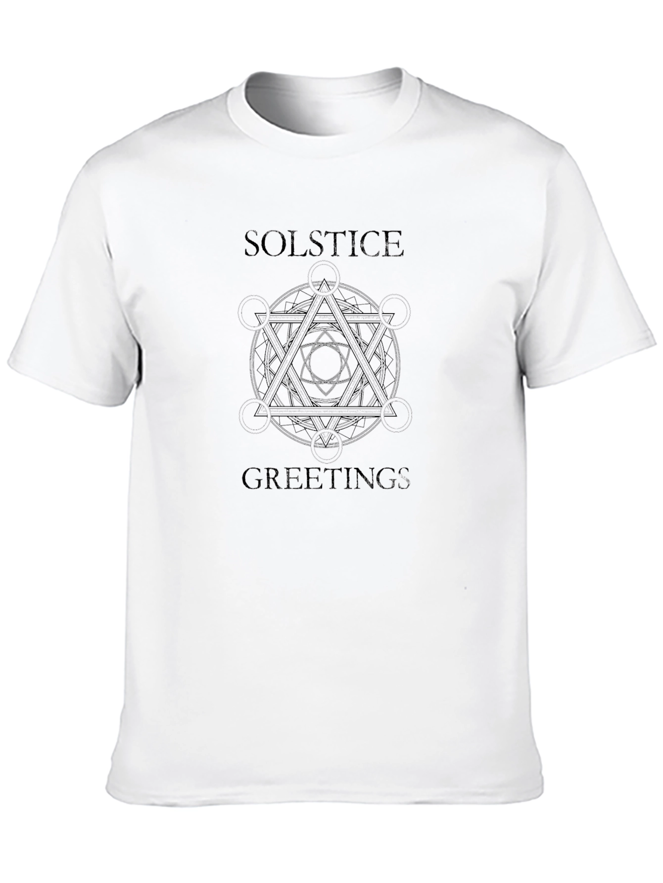 Solstice Greetings Graphic Tee - Black
