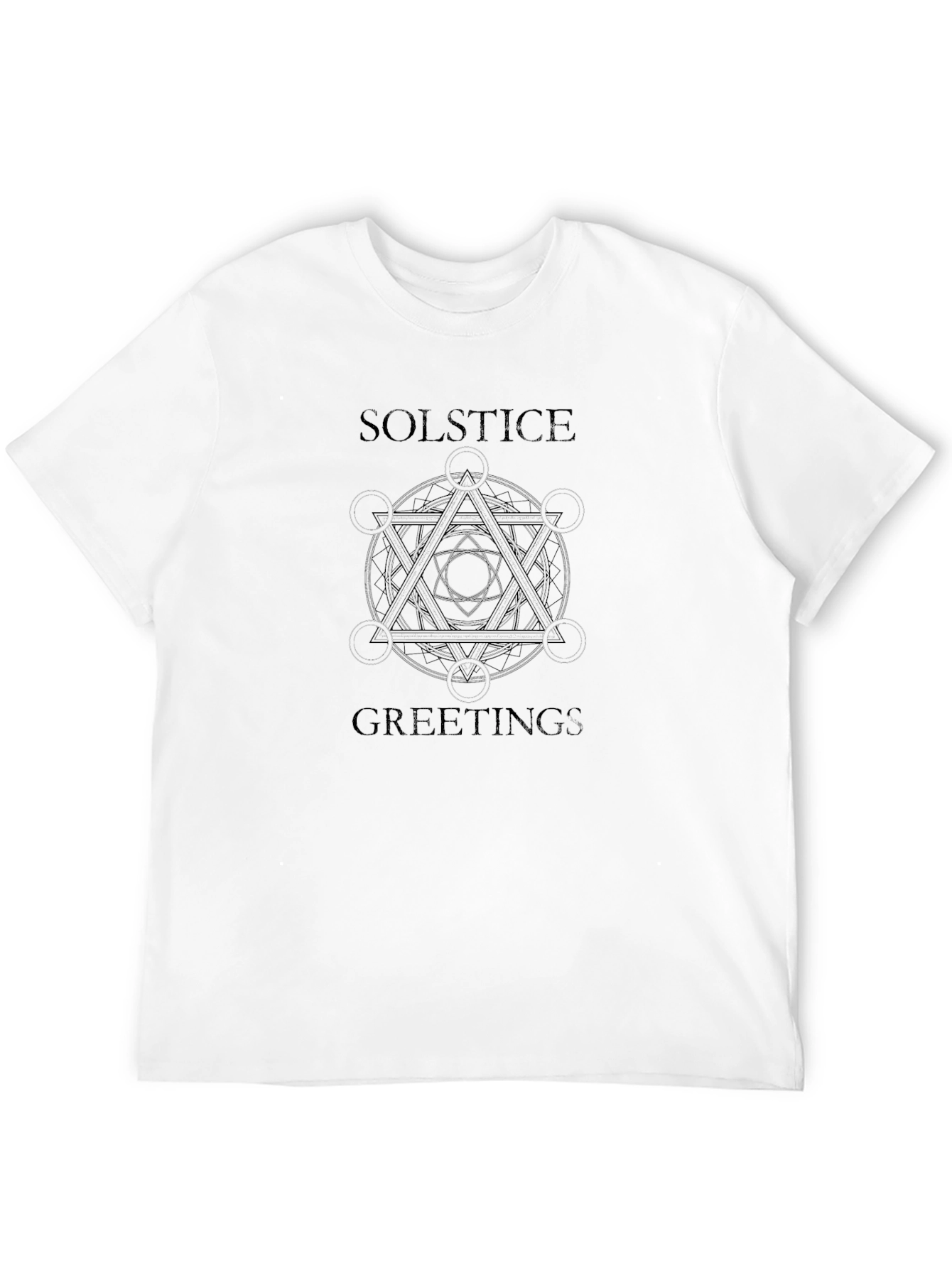 Solstice Greetings Graphic Tee - Black