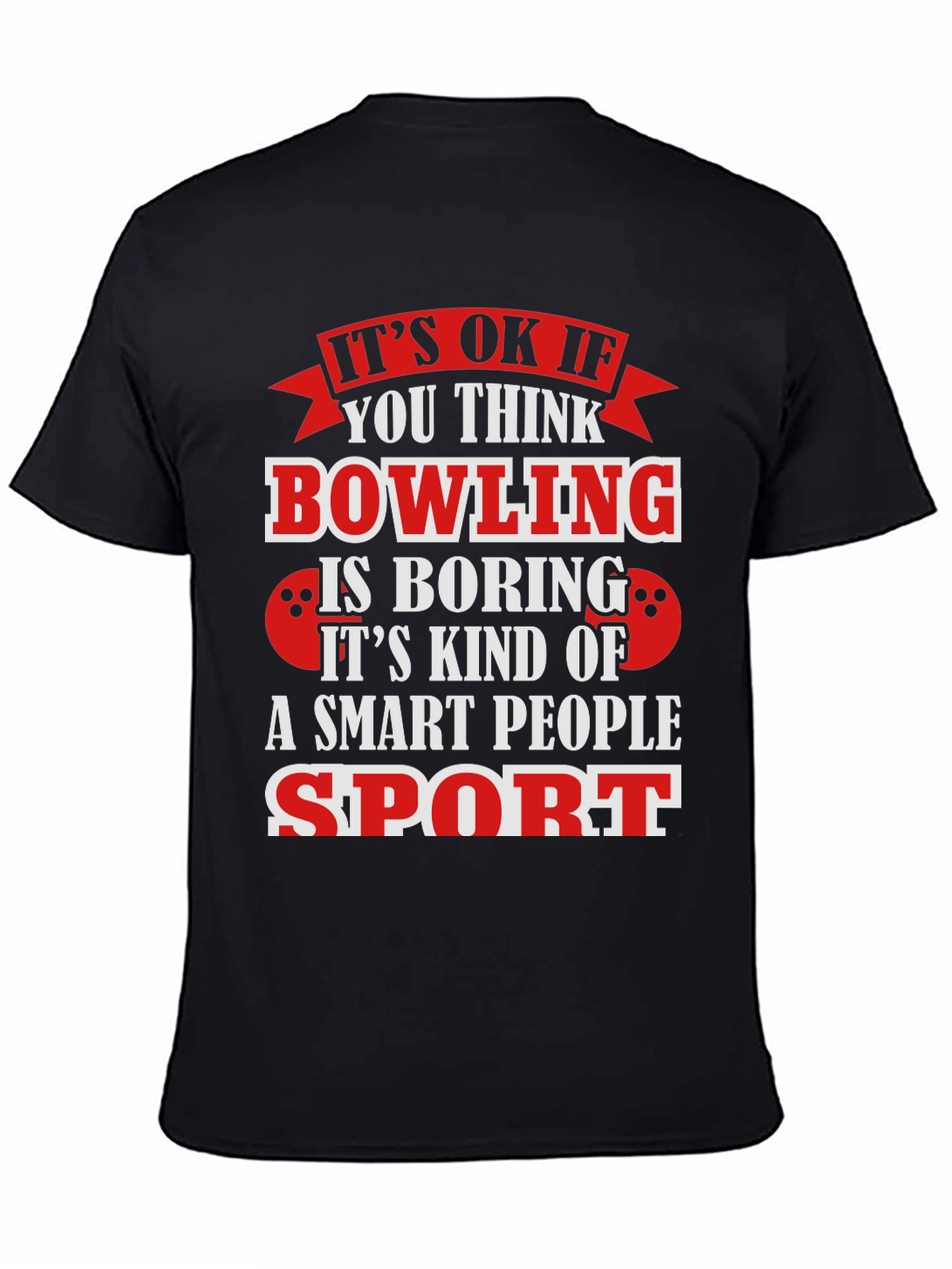 Bowling Smart People Sport Graphic T-Shirt