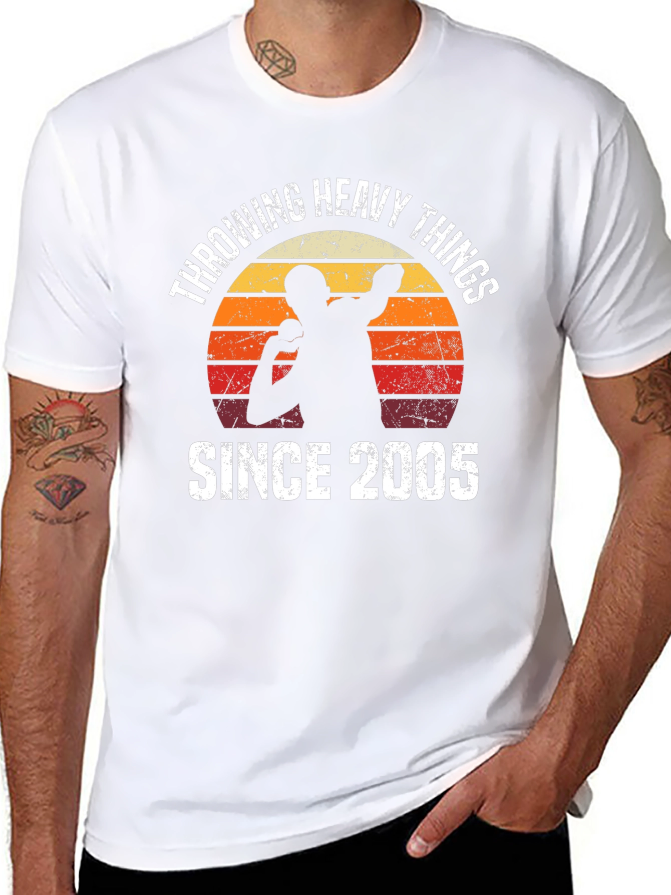Throwing Heavy Things Since 2005 T-Shirt