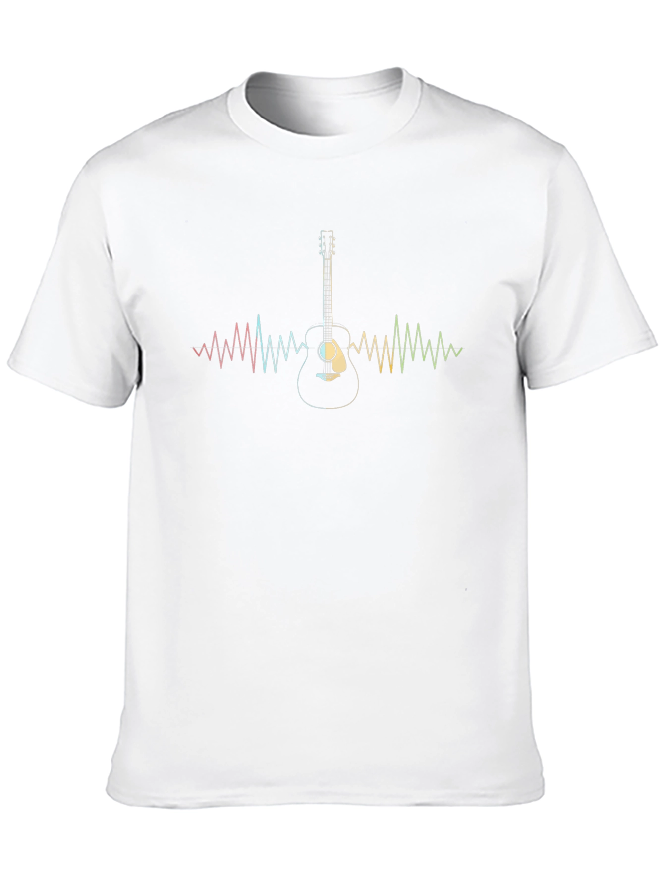 Guitar Heartbeat Graphic Tee - Music Lover T-Shirt