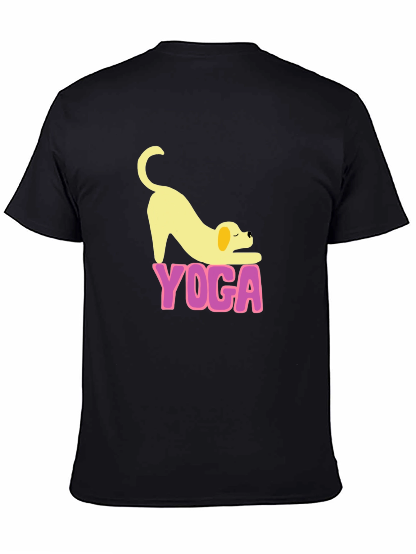 Yoga Dog Black T-Shirt