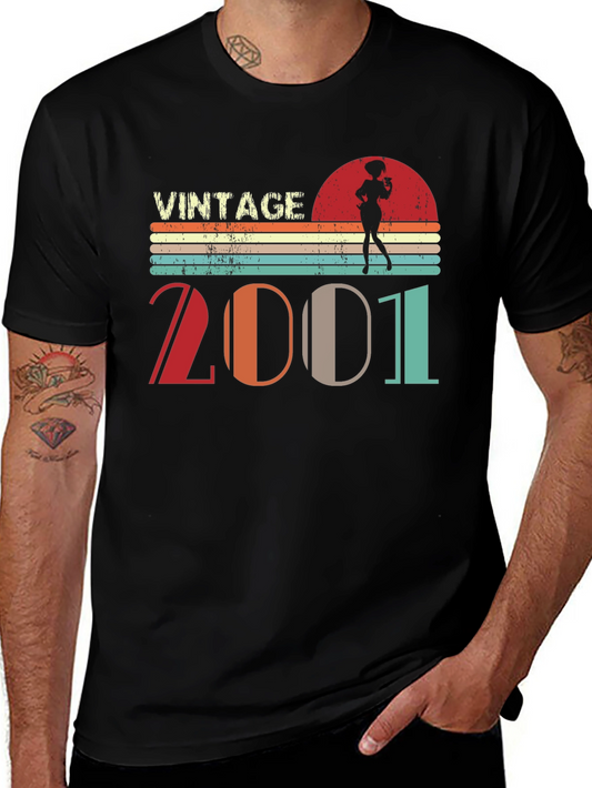 Vintage 2001 Graphic T-Shirt Retro Style