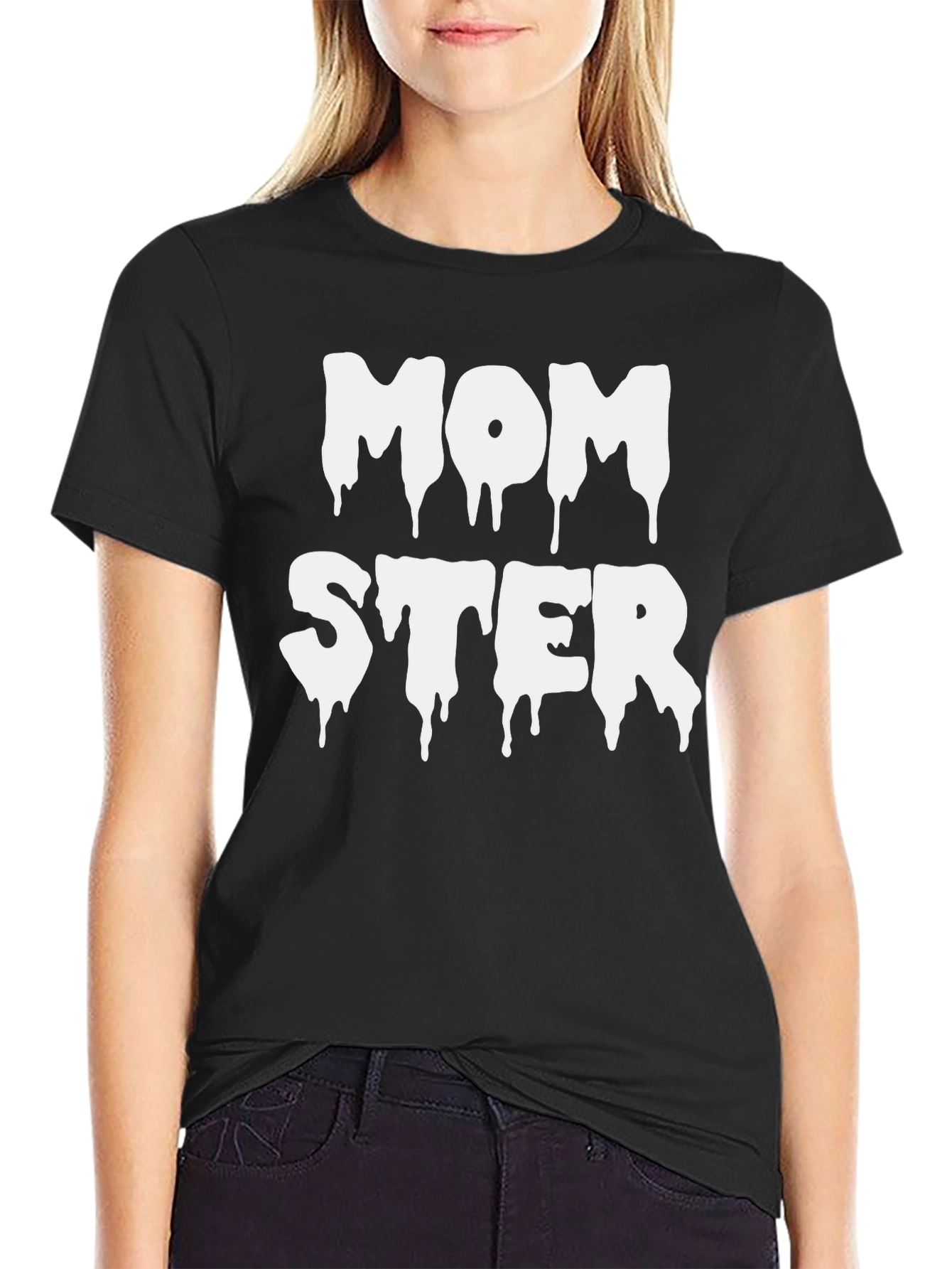 Momster Graphic Tee - Black Halloween T-Shirt