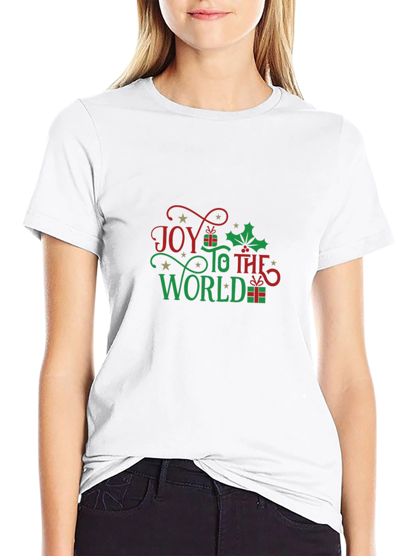 Joy To The World Christmas Graphic T-Shirt