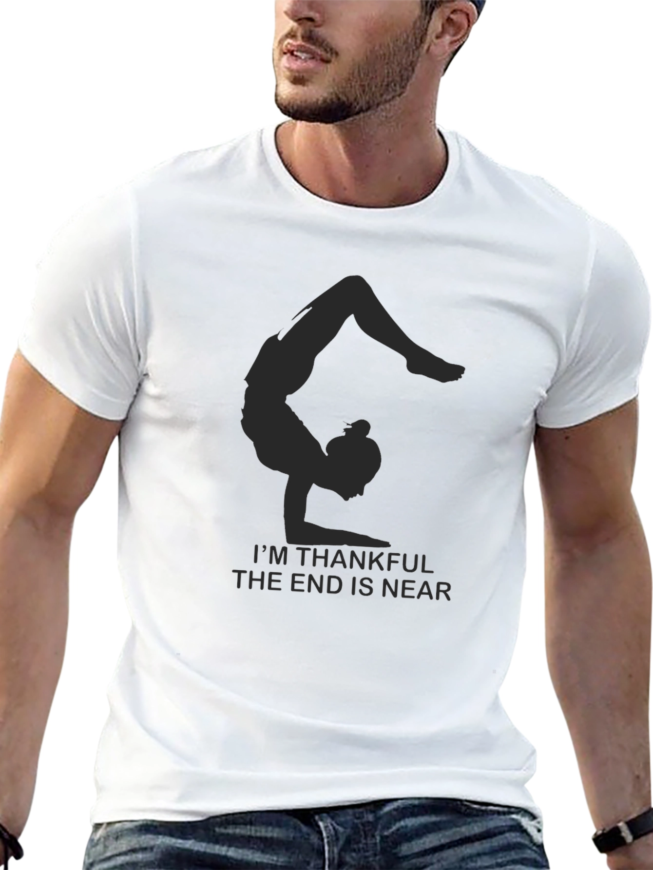 Yoga Pose T-Shirt - Thankful Statement