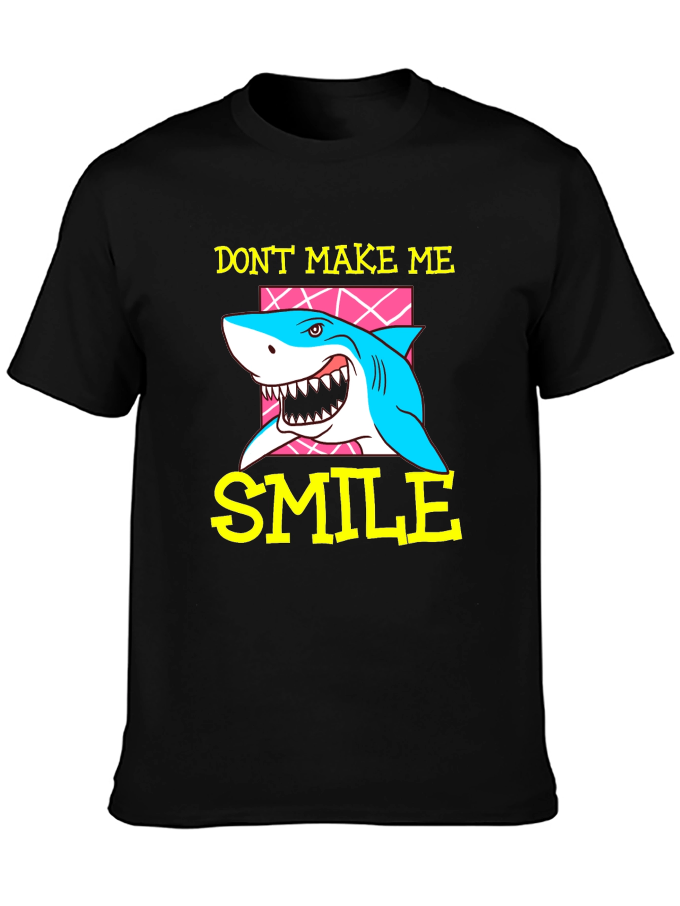 Dont Make Me Smile Shark Graphic T-Shirt