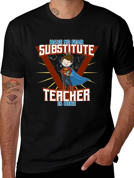 Substitute Teacher Superhero T-Shirt