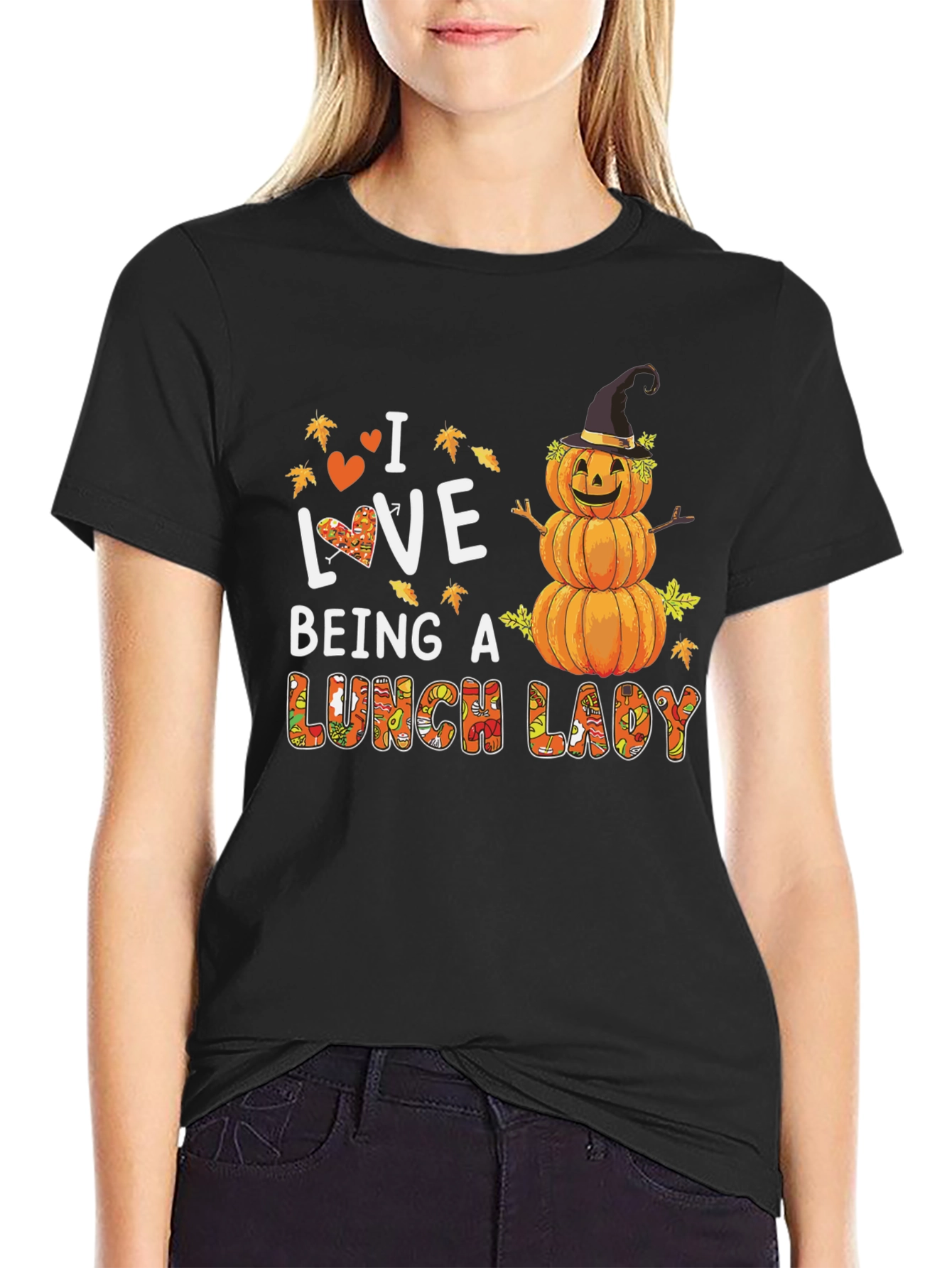 I Love Being a Lunch Lady Fall T-Shirt