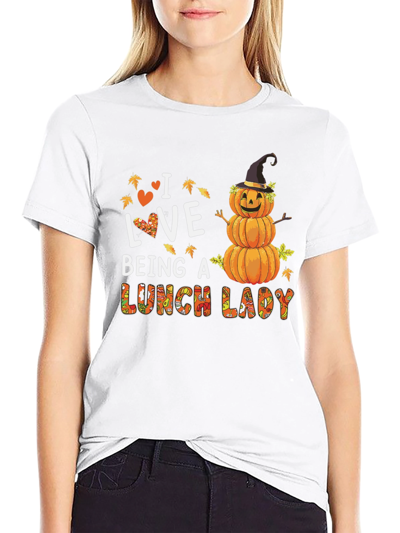 I Love Being a Lunch Lady Fall T-Shirt
