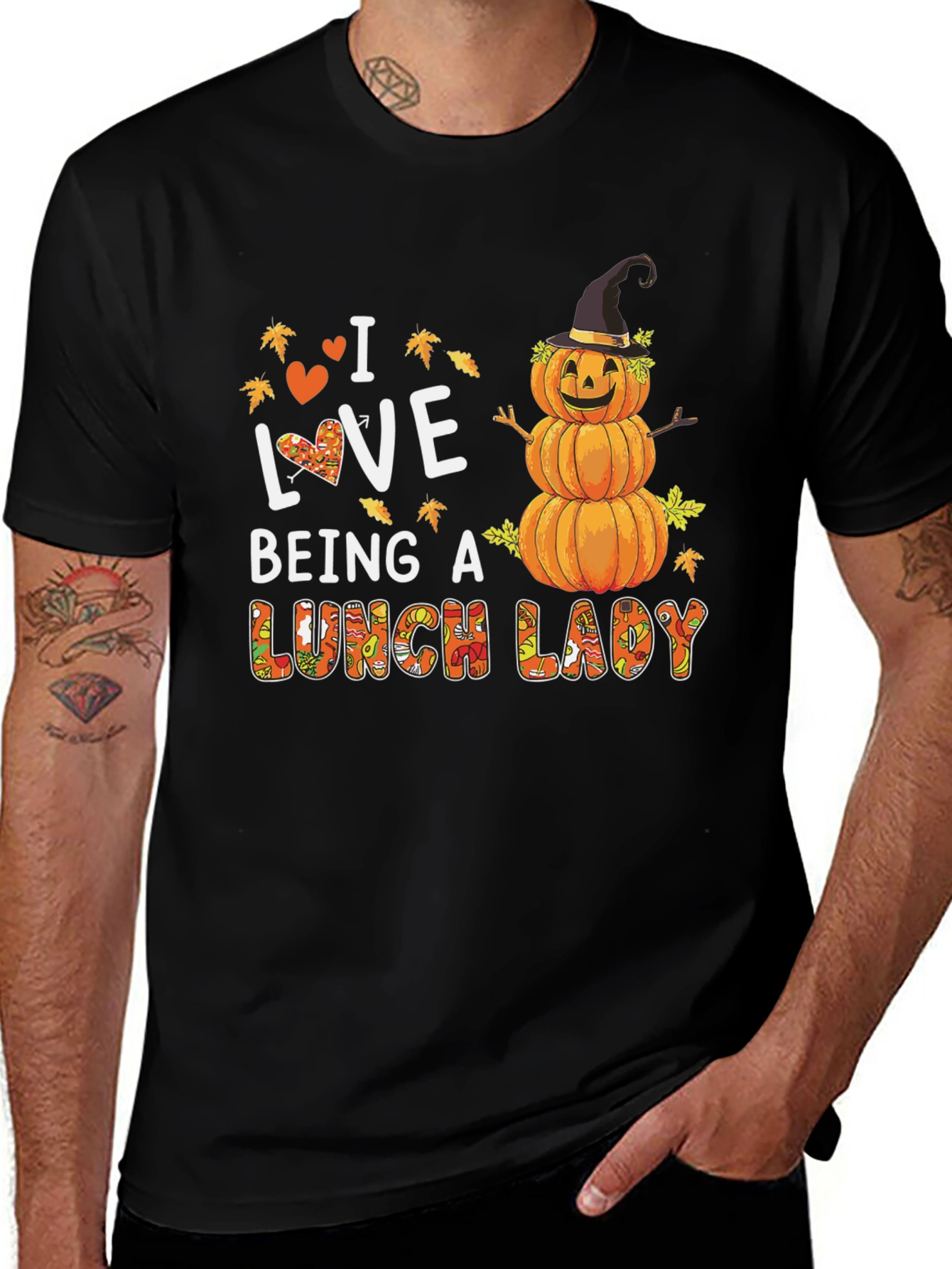 I Love Being a Lunch Lady Fall T-Shirt