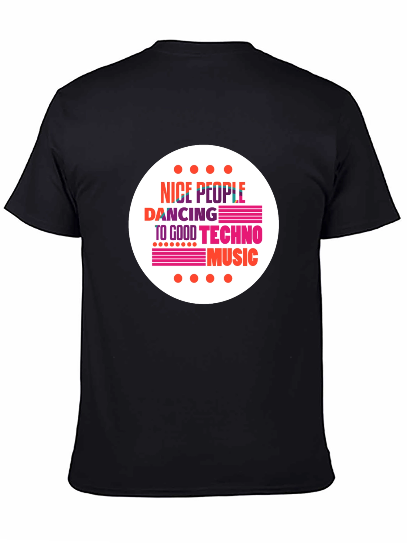Nice People Dancing Techno Music Black T-Shirt