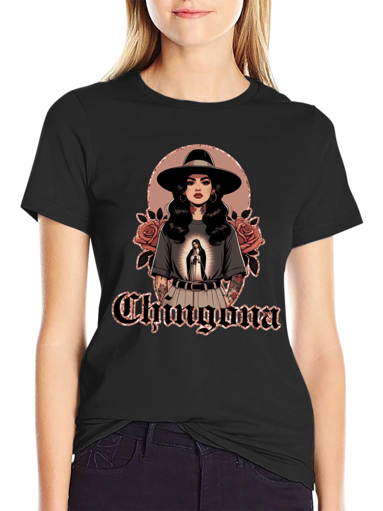 Chingona Latina Graphic Tee - Stylish Womens T-Shirt