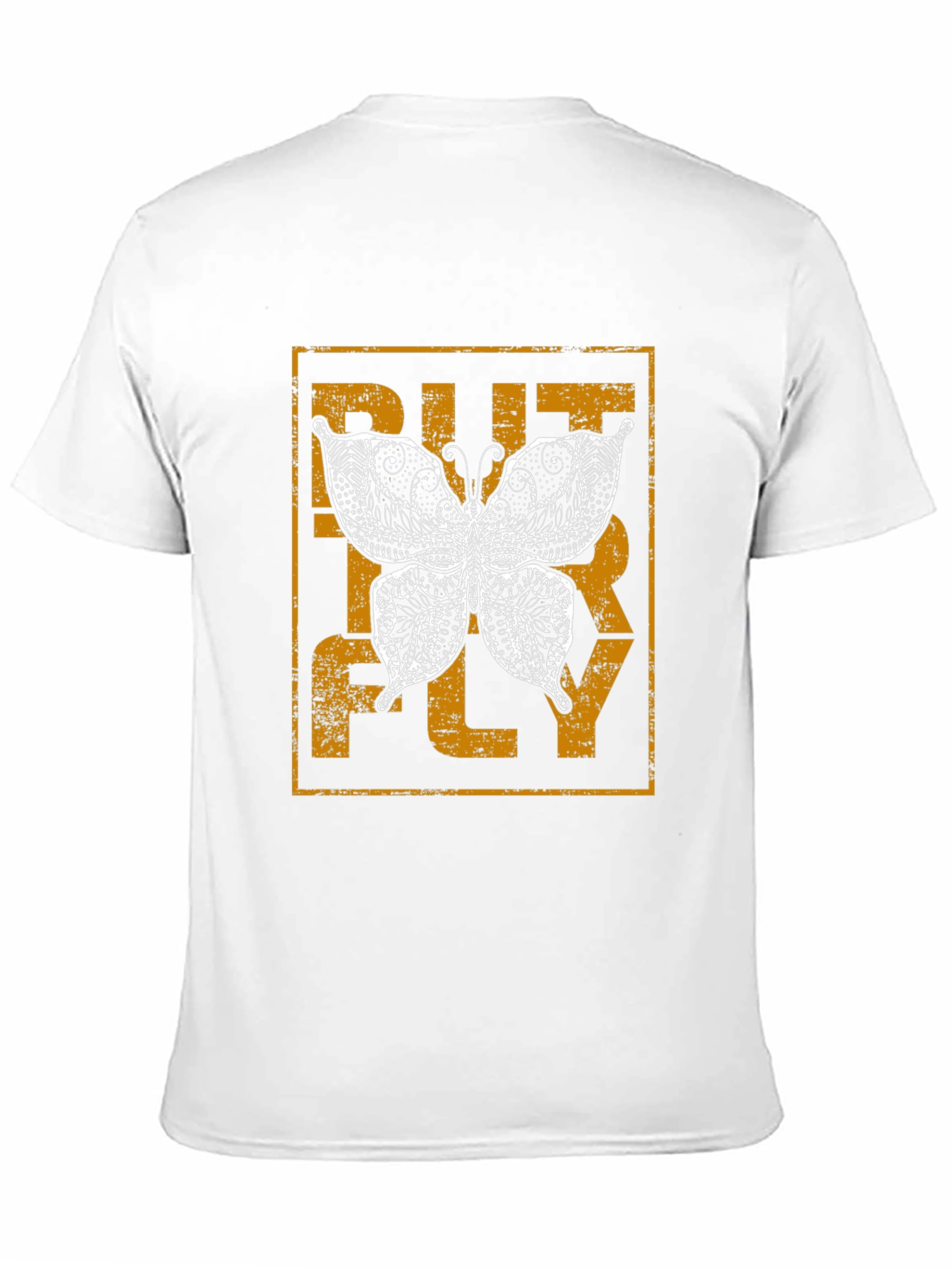 Butterfly Graphic Print Black Tee