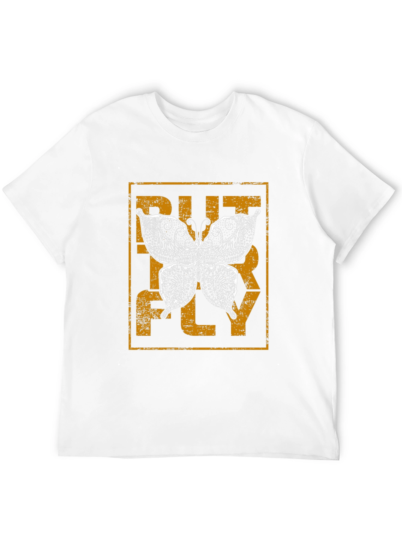 Butterfly Graphic Print Black Tee