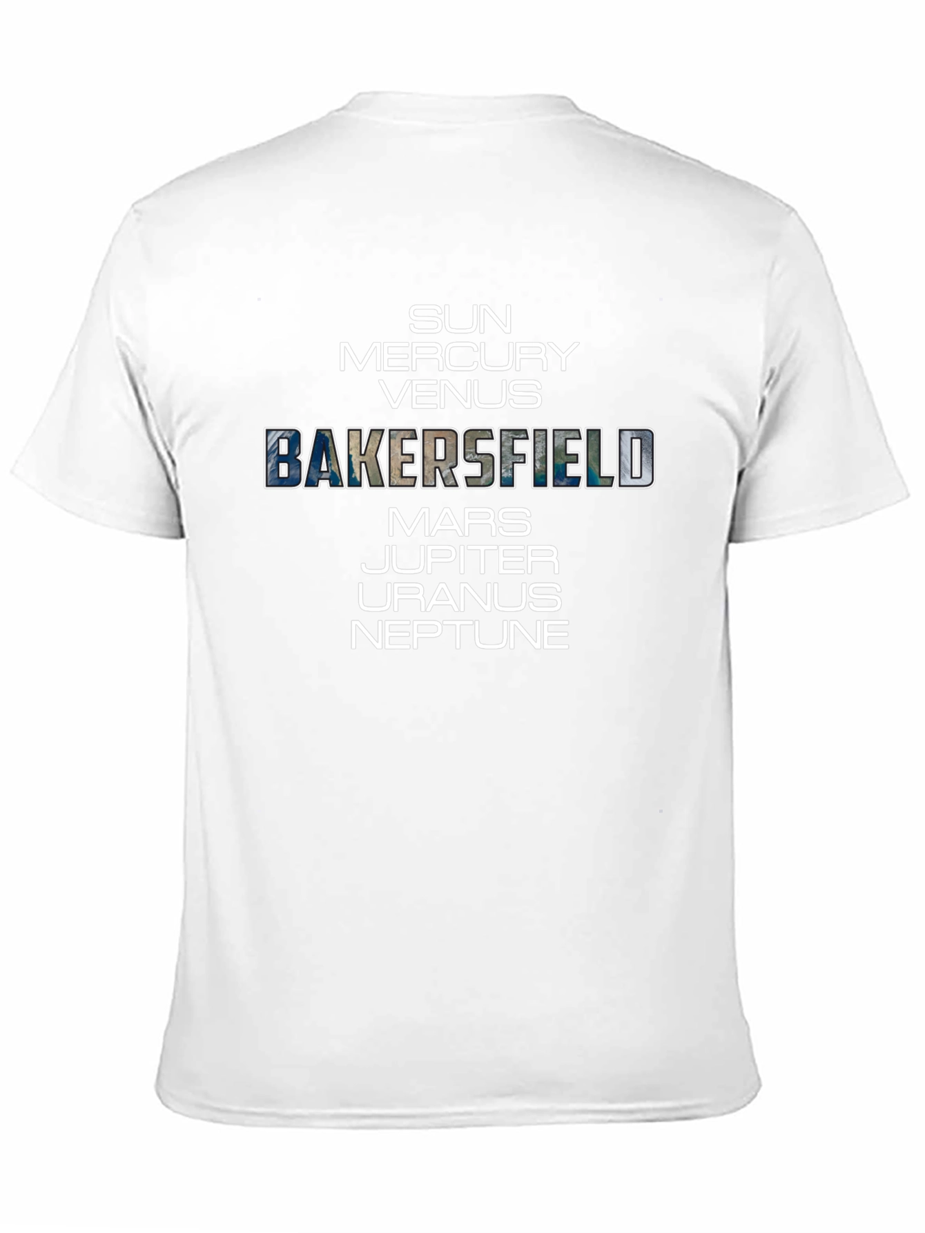 Bakersfield Solar System Planet T-Shirt