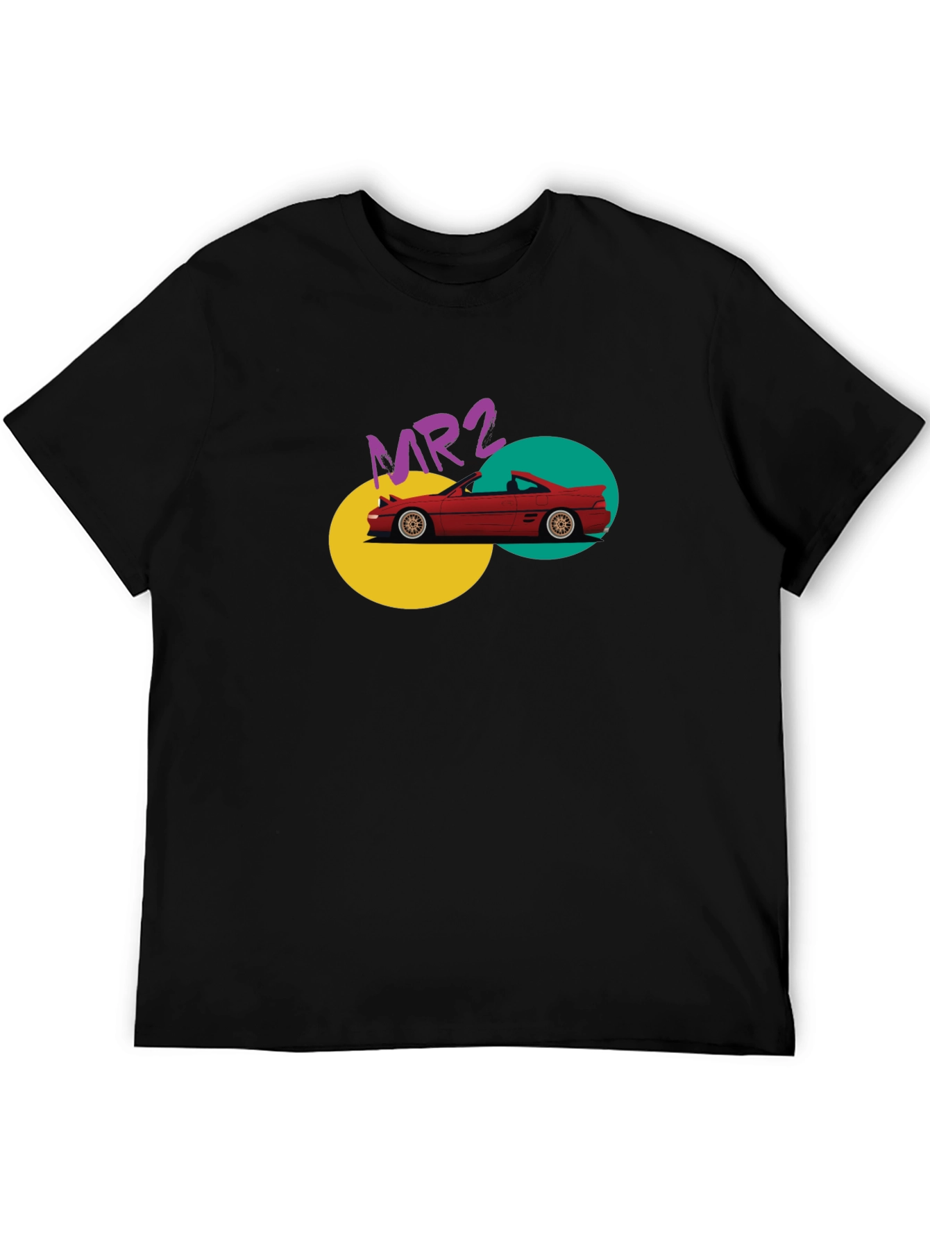 MR2 Car Graphic Tee - Retro Style Black T-Shirt