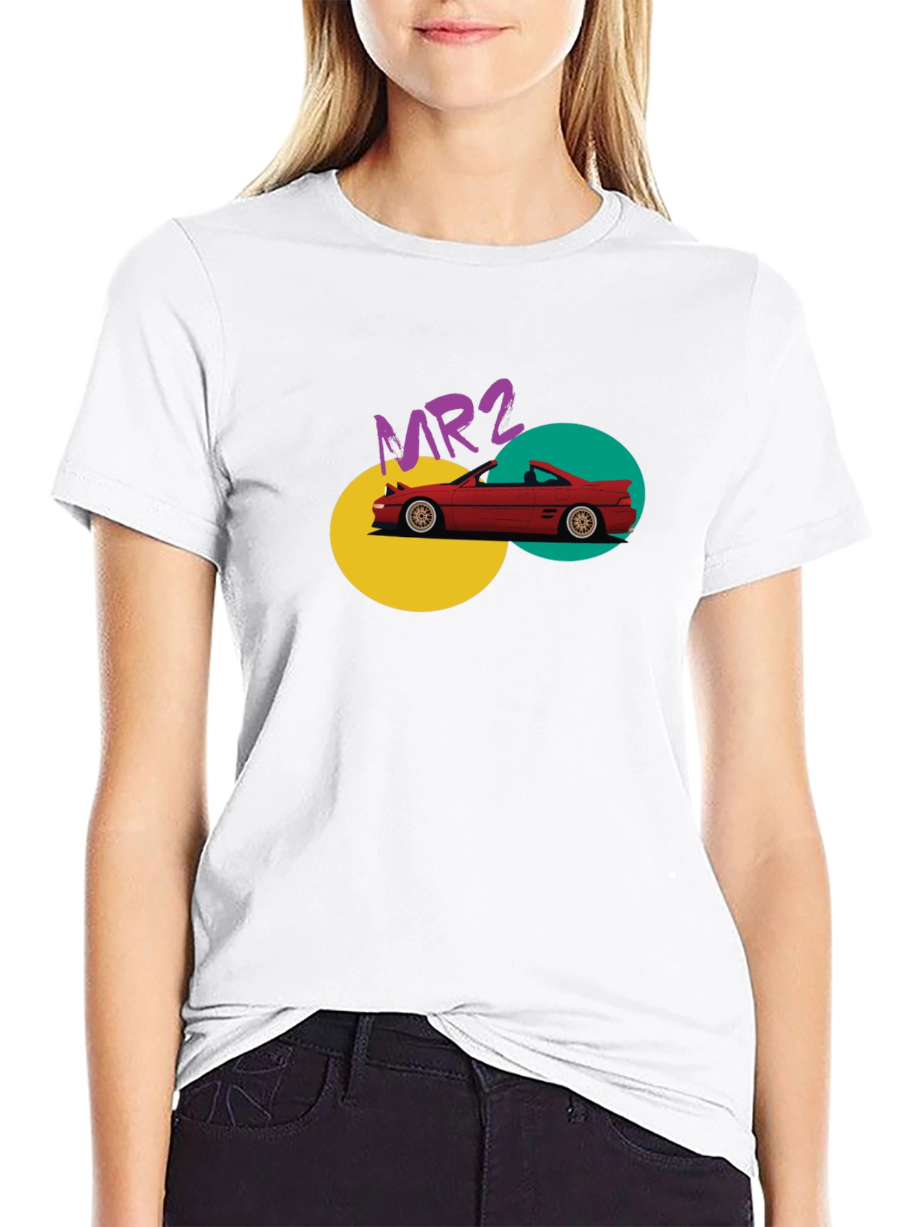 MR2 Car Graphic Tee - Retro Style Black T-Shirt
