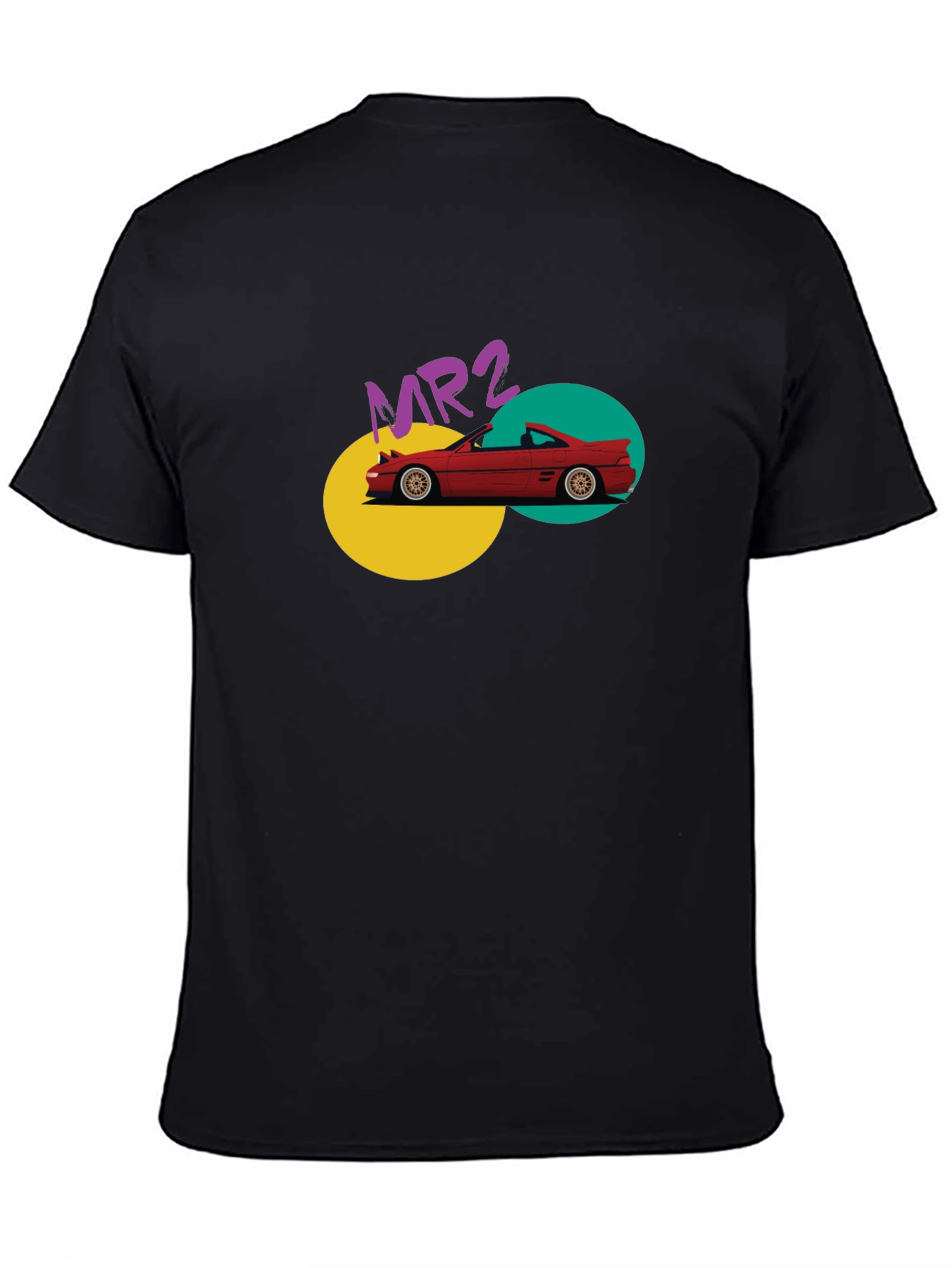 MR2 Car Graphic Tee - Retro Style Black T-Shirt