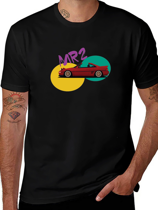 MR2 Car Graphic Tee - Retro Style Black T-Shirt