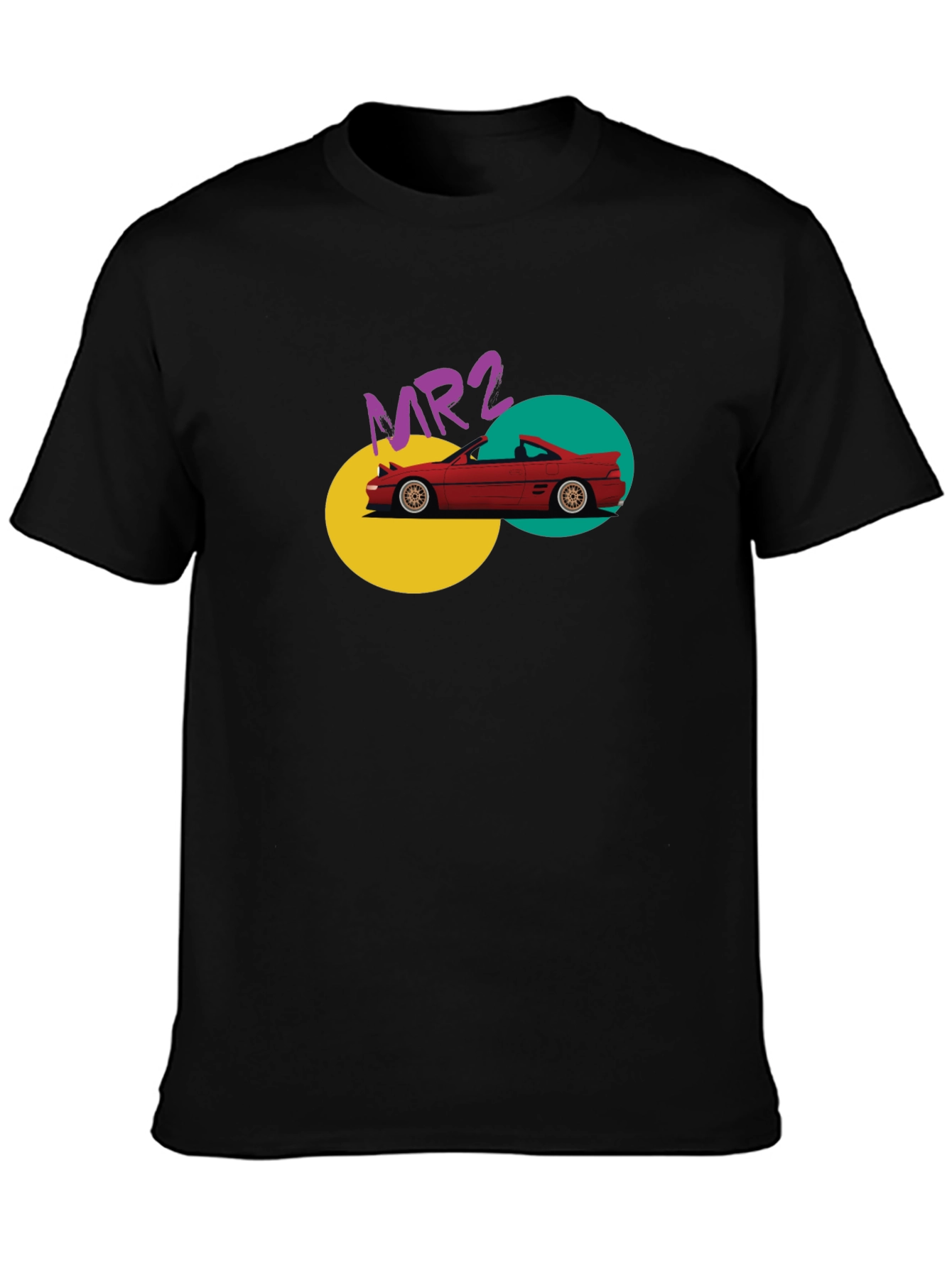 MR2 Car Graphic Tee - Retro Style Black T-Shirt