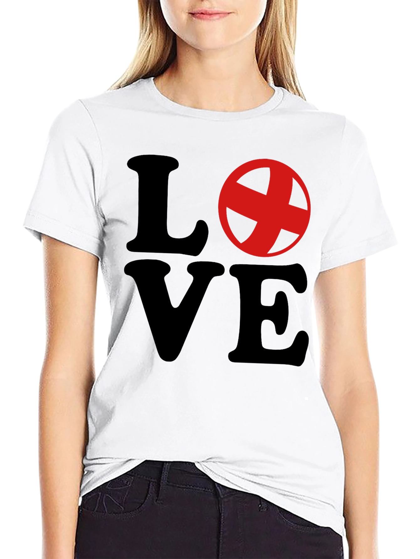 Love Graphic Crewneck T-Shirt - Stylish Casual Tee
