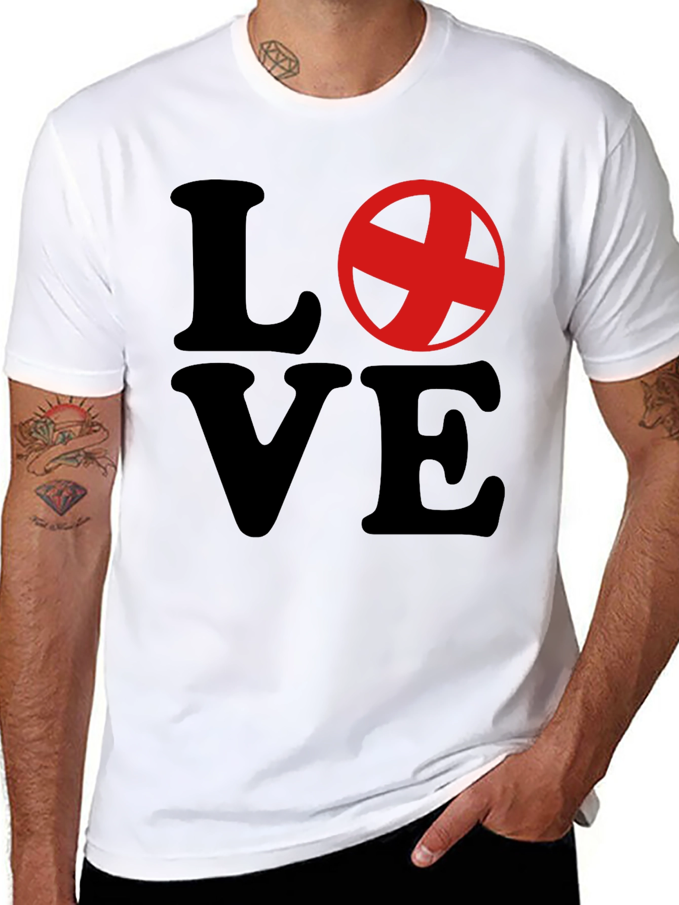 Love Graphic Crewneck T-Shirt - Stylish Casual Tee