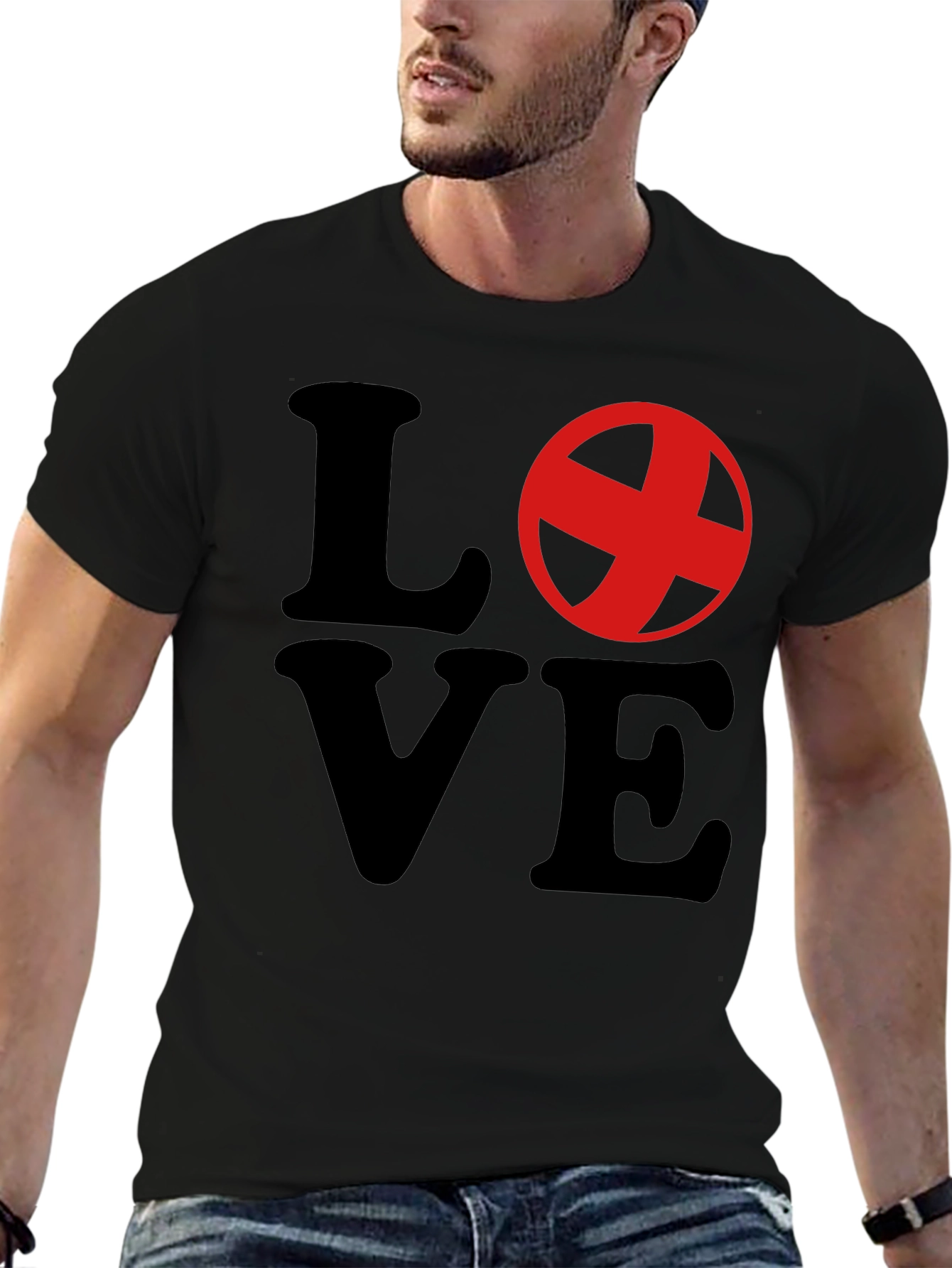 Love Graphic Crewneck T-Shirt - Stylish Casual Tee