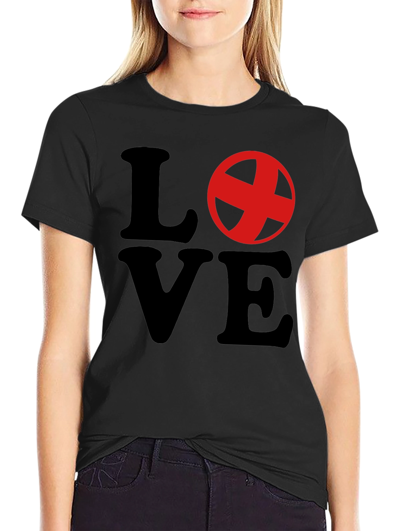 Love Graphic Crewneck T-Shirt - Stylish Casual Tee