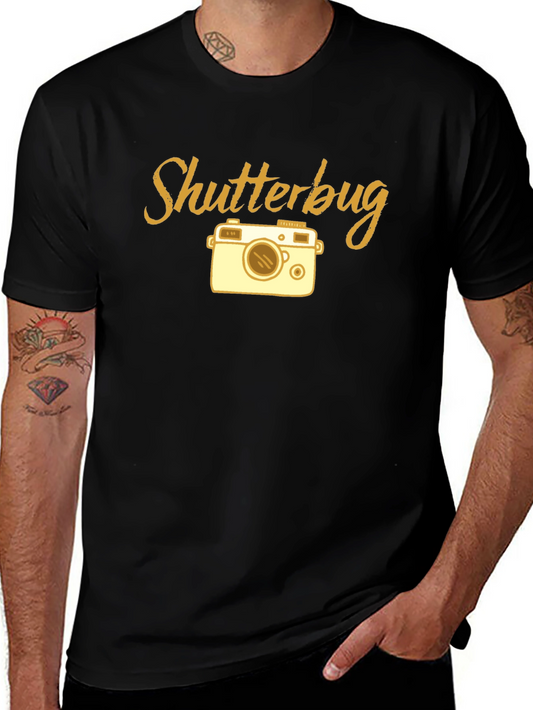 Shutterbug Camera Graphic T-Shirt - Black