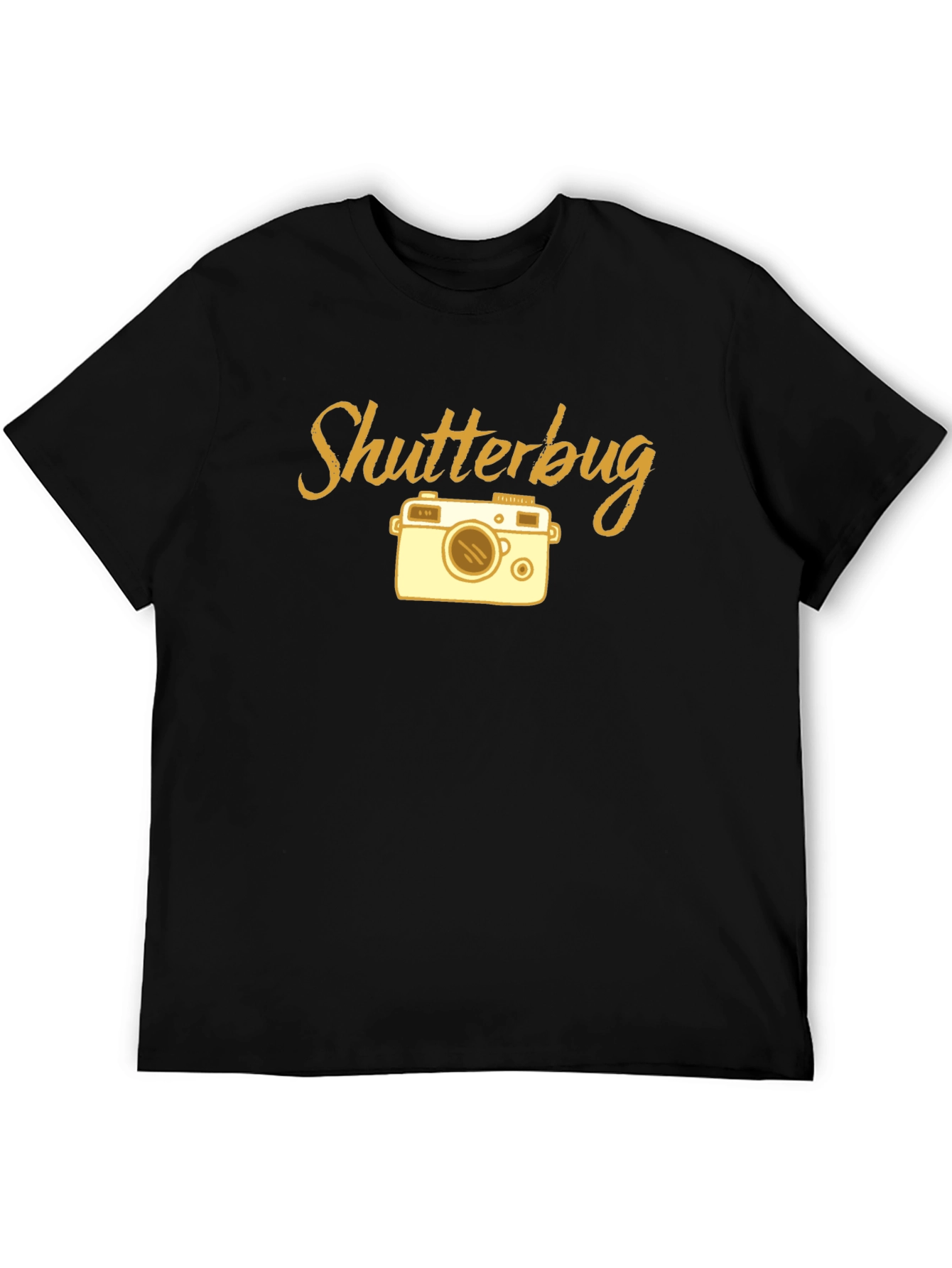 Shutterbug Camera Graphic T-Shirt - Black