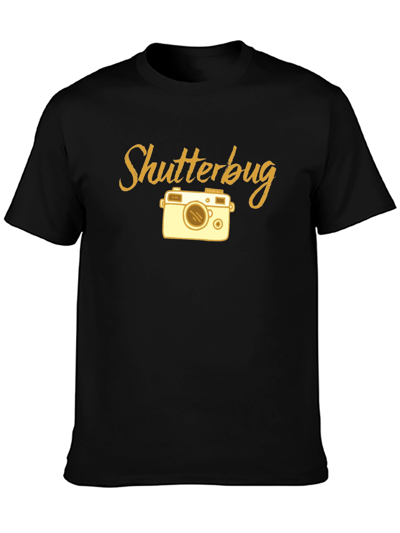 Shutterbug Camera Graphic T-Shirt - Black