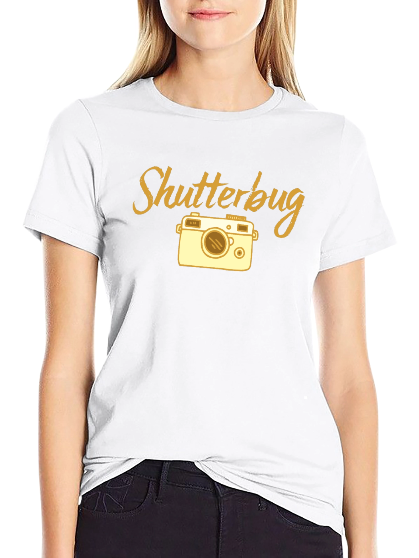 Shutterbug Camera Graphic T-Shirt - Black