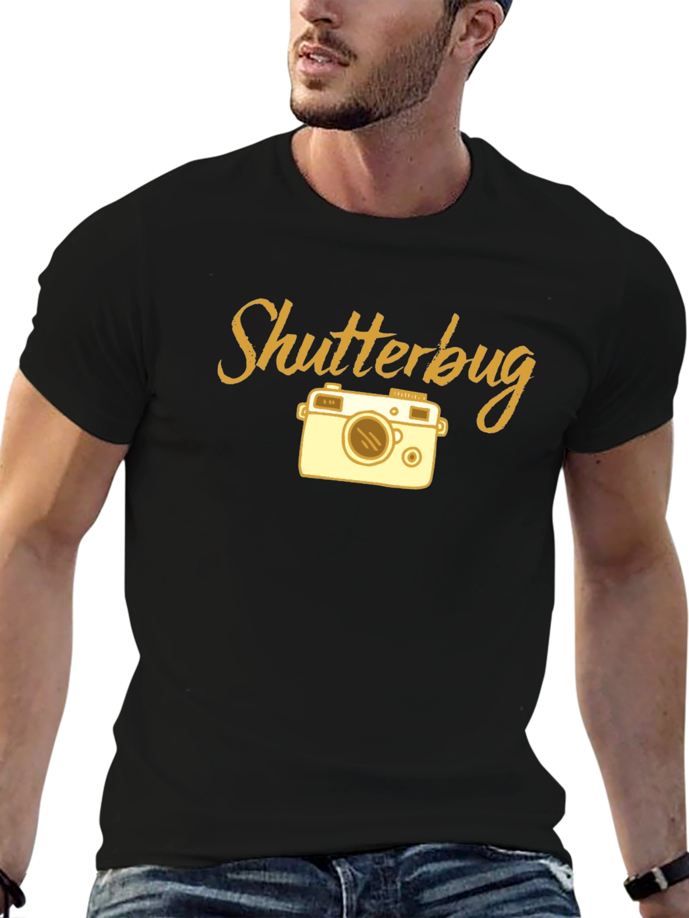 Shutterbug Camera Graphic T-Shirt - Black