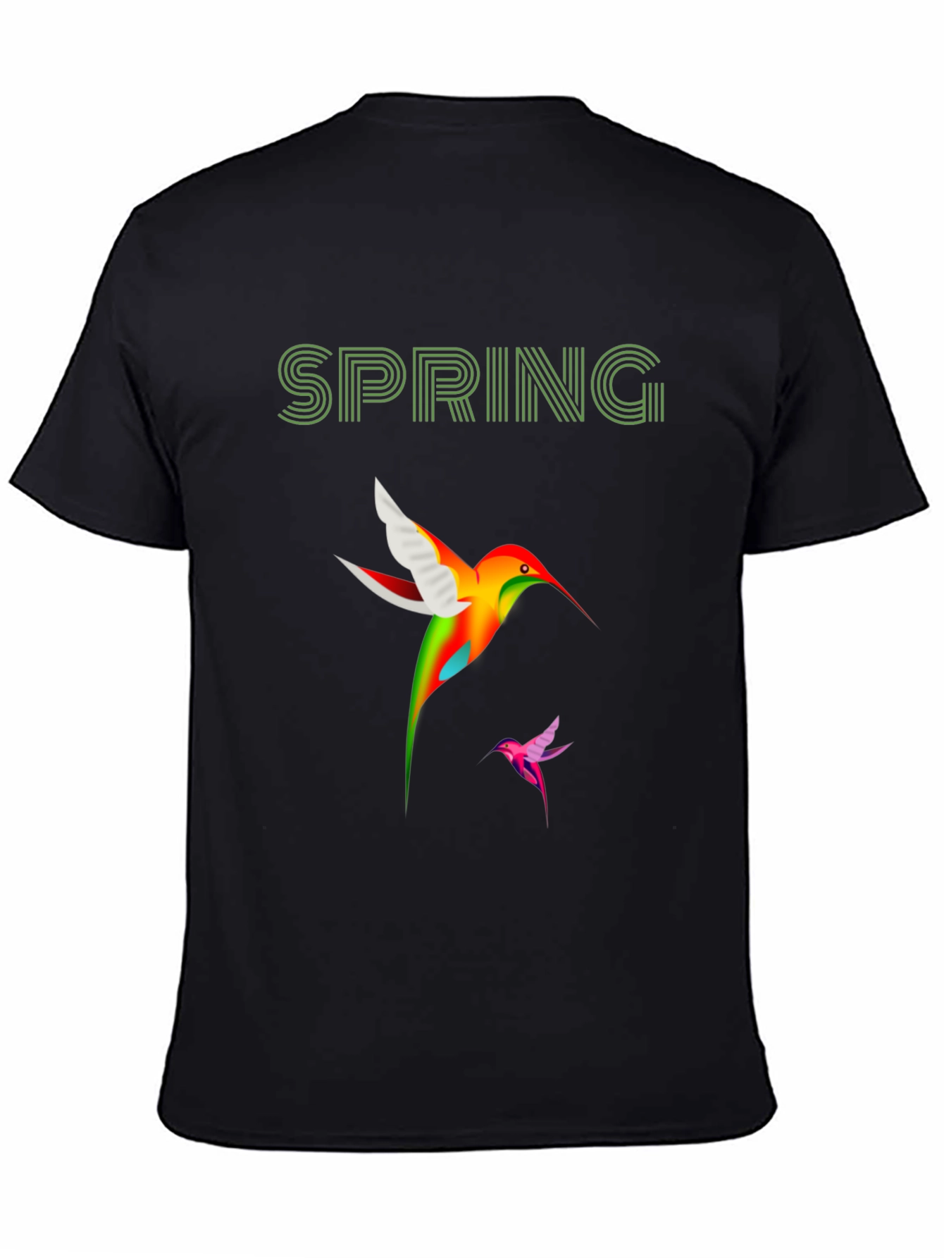 Spring Hummingbird Graphic T-Shirt