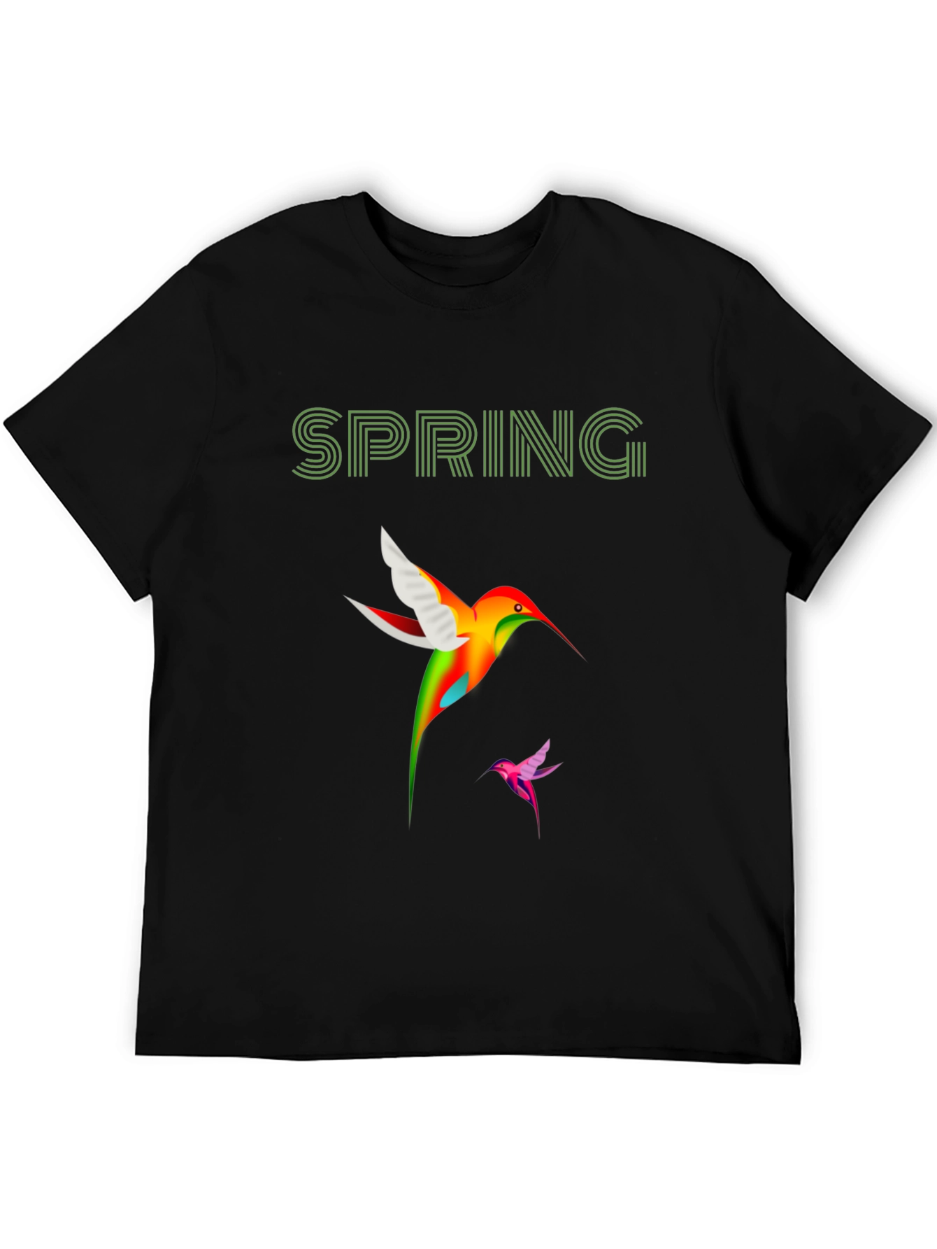 Spring Hummingbird Graphic T-Shirt