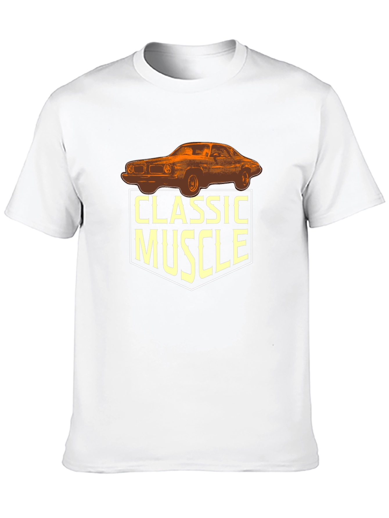 Classic Muscle Car Graphic T-Shirt - Black